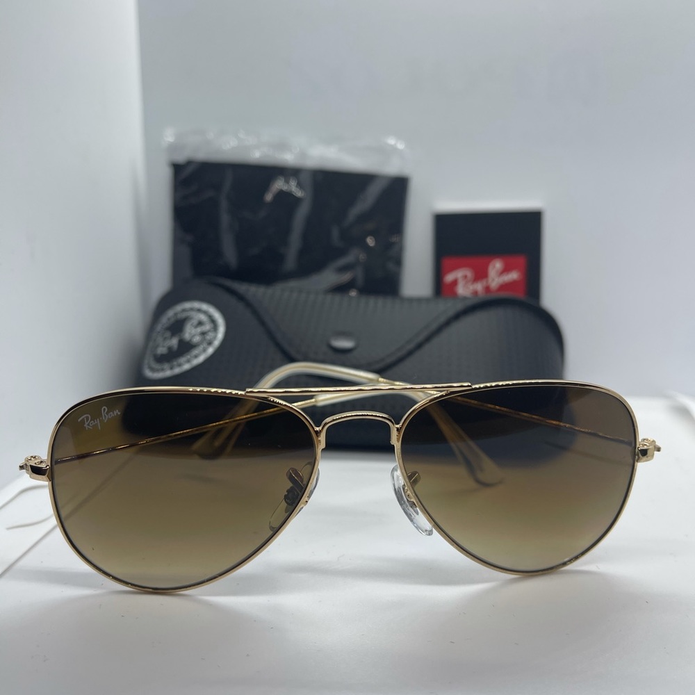 BNIB Never Worn Rayban Rb3025 Gold with Br… - Picture 7 of 8